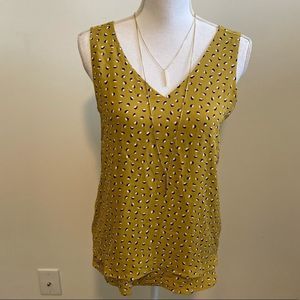 Ann Taylor Factory Mustard Tank Top